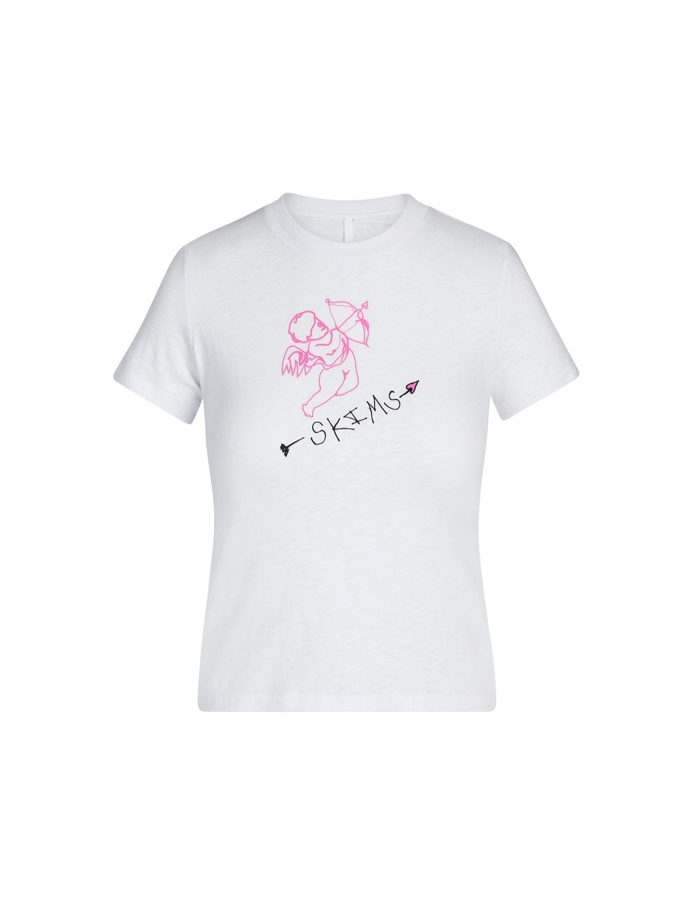 Skims worn in jersey graphic tee
